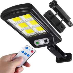 Lampa Solarna Uliczna Latarnia 120 Led Cob + Pilot