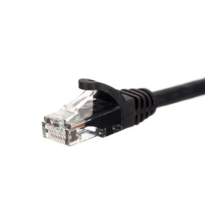 Netrack patchcord RJ45, osłonka zalewana, kat. 5e UTP, 15m czarny