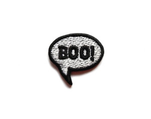 Haftowana Łatka Naszywka 'Boo!'