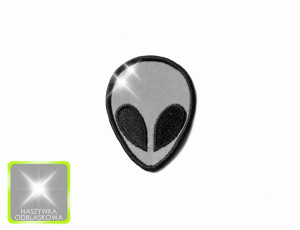 Haftowana Łatka Naszywka Odblaskowa Obcy Alien