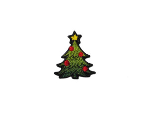 Haftowana Naszywka Świąteczna Chinka Christmas Tree