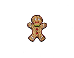 Haft Naszywka łatka Piernikowy Ludek Gingerbread Man