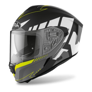 Kask Airoh Spark Rise Black Matt Żółty Gratisy