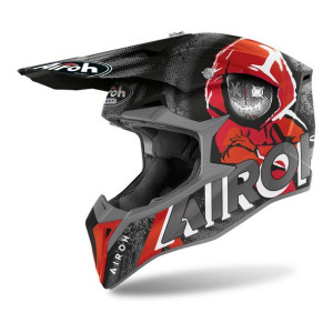 Kask AIROH WRAAP ALIEN RED MATT czerwony GRATISY