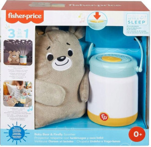 FISHER PRICE USYPIACZ Pluszowy Miś ŚWIECI GRA