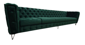 Efektowna Duża Sofa LONG Chesterfield GLAMOUR