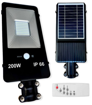 Lampa latarnia solarna uliczna 200W + pilot