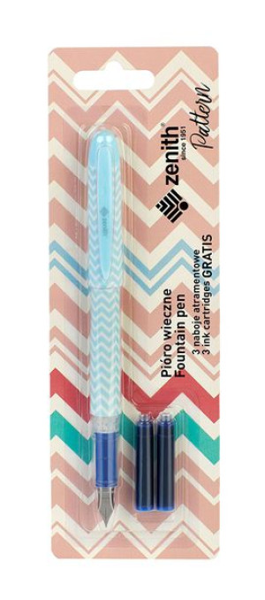 Pióro Zenith Pattern Niebieskie