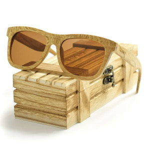 Drewniane okulary przeciwsłoneczne Niwatch Dorado Brown