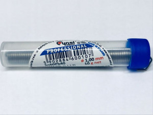 Cyna w fiolce PROFESSIONAL LC60 1.00mm 10g ,topnik
