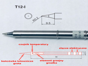Grot stacji lutowniczej Bakon Hakko T12-I