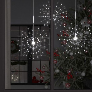 Lumarko Ogrodowa lampka fajerwerkowa, zimna biel, 50 cm, 140 LED