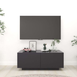 Lumarko Szafka pod TV, szara, 100x35x40 cm, płyta wiórowa