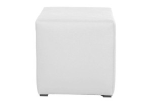 Pufa Kostka 35x35cm eko-skóra Standard  13.biały