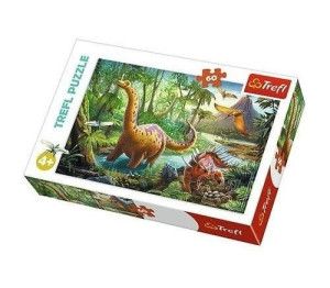 Puzzle 60 Wędrówka Dinozaurów Trefl