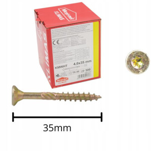 Wkręty Ciesielskie Do Drewna 4,0x35 Torx 500szt