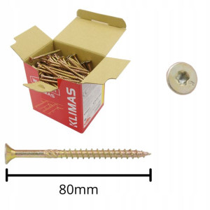 Wkręty Ciesielskie Do Drewna 6,0x80 Torx 200szt