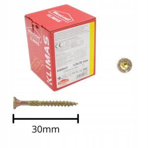 Wkręty Ciesielskie Do Drewna 3,0x30 Torx 500szt