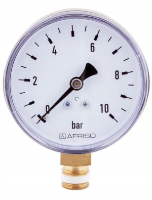 Manometr Radialny Dolny 1/4 50mm 0-10 Bar Afriso
