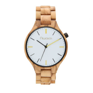 Zegarek drewniany Niwatch - kolekcja CASUAL - ZEBRANO