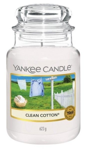 Yankee Candle Clean Cotton Słoik duży 623g