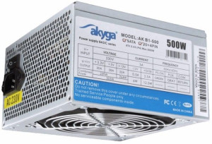 Zasilacz ATX 500W Akyga AK-B1-500 P4 PCI-E 3x SATA