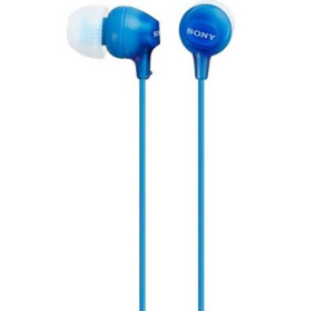 Słuchawki dokanałowe Sony MDR-EX15LP Blue