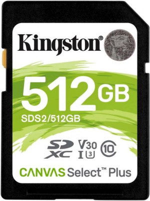 Kingston SDXC Canvas Select Plus 512GB 100R Class
