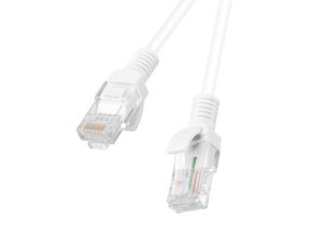 Kabel RJ-45 Lanberg 1.5m biały