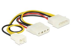 Delock 2x Molex - 3 pin