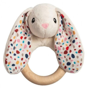 Whisbear Eko gryzak drewniany Króliczek biały
