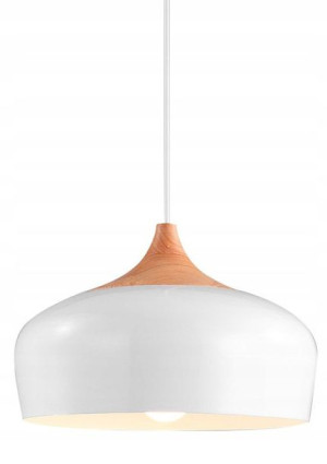 Lampa Wisząca Duża Bari Loft Nowoczesna Biała