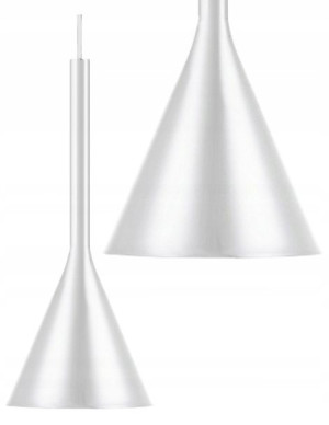 Lampa Wisząca Metal Loft Industrial Largo Biała