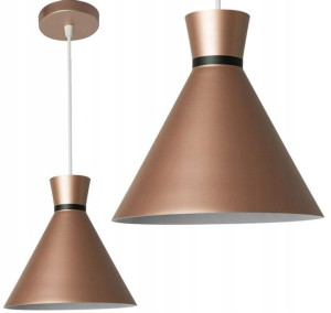 Lampa Wisząca Metal Loft Kona A Różowe Złoto