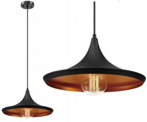 Lampa Sufitowa Wisząca Costa C Czarny Black Loft