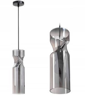 Lampa Sufitowa Wisząca Szklana Dark Przezroczysta