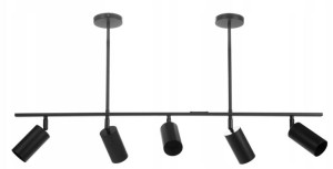 Lampa Wisząca Nowoczesna Metal Czarny Loft
