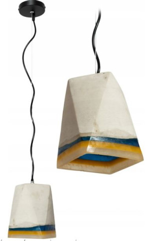 Lampa Sufitowa Wisząca Cement Beton Loft Betonowa