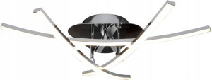 Lampa Sufitowa Plafon Led Modern Nowoczesna Chrom