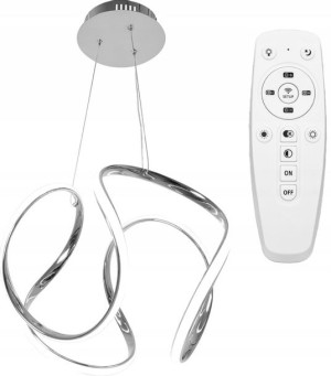 Lampa Sufitowa Wisząca Ring Nowoczesna Led + Pilot