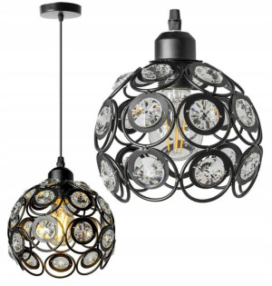Lampa Wisząca Sufitowa Edison Plafon Kryształ