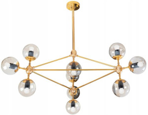 Lampa Sufitowa Wisząca Industrial Loft Złota 15