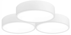 Lampa Sufitowa 3x40cm Triple Potrójna Plafon White