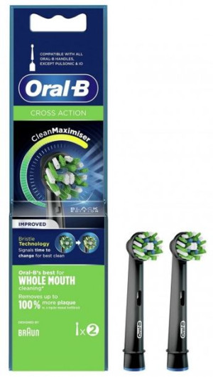 Końcówki do szczoteczek Oral-B CrossAct EB50-2 BK