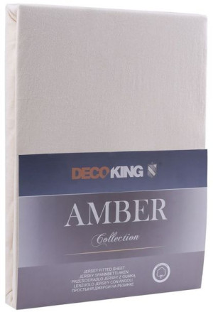 Decoking Prześcieradło Bawełniane Amber Cre 140-160x200+30