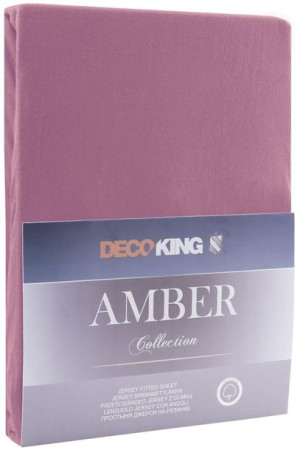 Decoking Prześcieradło Bawełniane Amber Plum 180-200x200+30