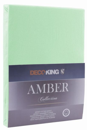 Decoking Prześcieradło Bawełniane Amber Mint 180-200x200+30