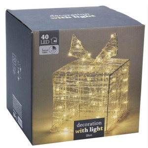 Lamka Świecąca Prezent 40led 20cm