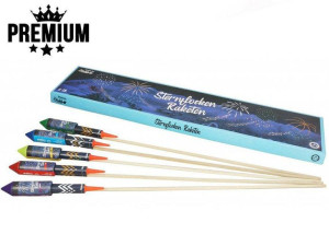 Rakiety Premium Sternflocken-raketen - 10 Sztuk