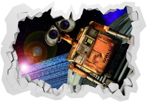 Walle, naklejka 3D, 130x90